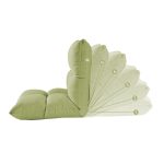 NNEAGS Lounge Floor Recliner Adjustable Lazy Sofa Bed Folding Game Chair Yellow Green - Image 3