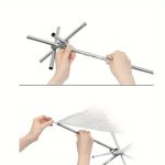 NNETM Outdoor Folding Stainless Steel Fire Pit Rack - Image 5