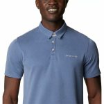 Men’s Short Sleeve Polo Shirt Columbia Nelson Point™ Indigo - Image 4