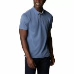 Men’s Short Sleeve Polo Shirt Columbia Nelson Point™ Indigo - Image 3