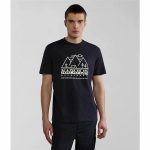 Men’s Short Sleeve T-Shirt Napapijri S-Faber Black - Image 6
