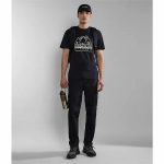 Men’s Short Sleeve T-Shirt Napapijri S-Faber Black - Image 4