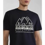 Men’s Short Sleeve T-Shirt Napapijri S-Faber Black - Image 3