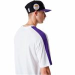 Men’s Short Sleeve T-Shirt New Era NBA Colour Block LA Lakers White - Image 4