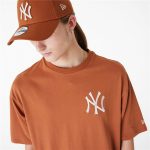 Men’s Short Sleeve T-Shirt New Era LEAGUE ESSNTLS LC OS TEE NEYYAN 60435552 Brown (XL) - Image 4