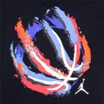 Child's Short Sleeve T-Shirt Jordan Jdb Bball Fire Ss Black - Image 3