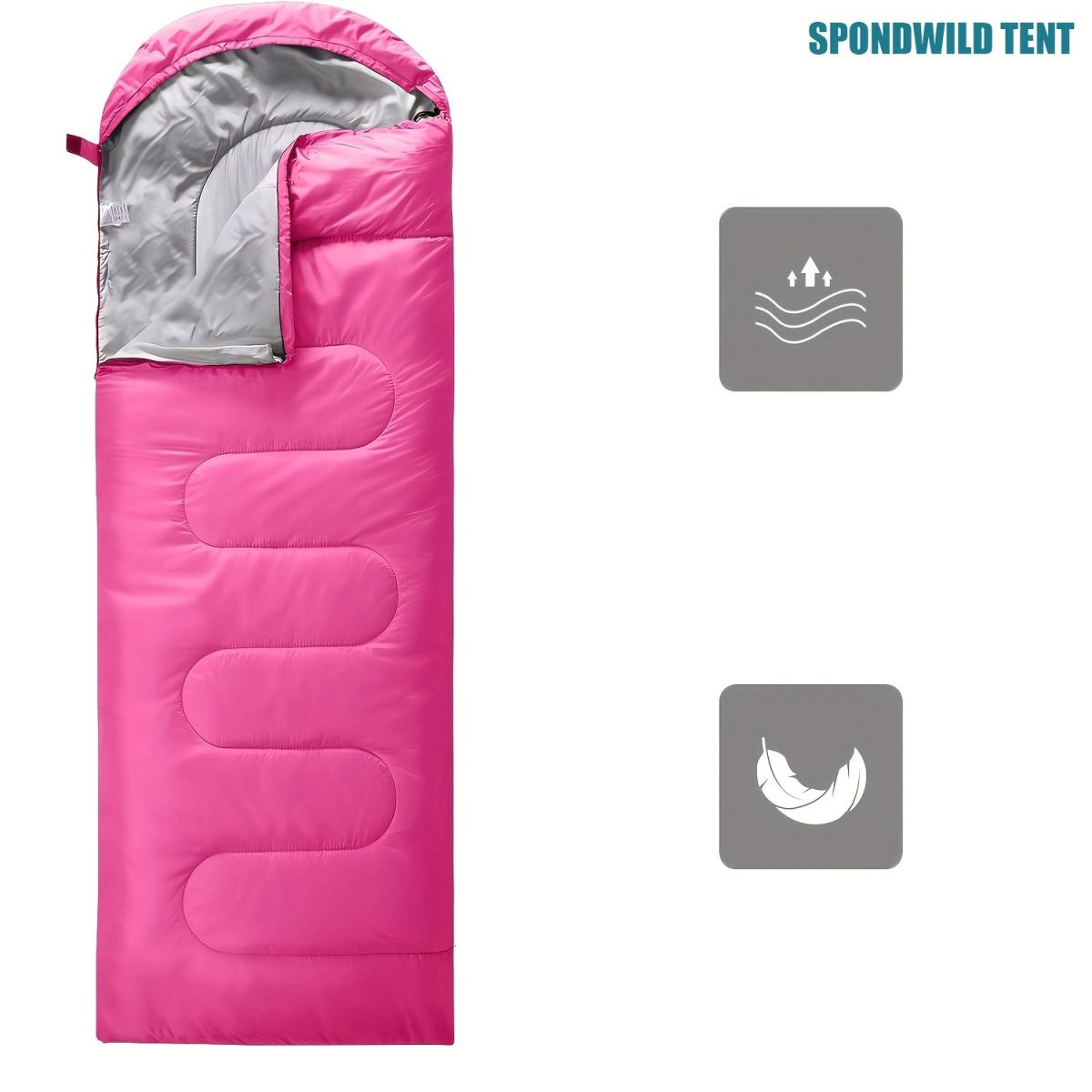 NNETM Sleeping Bag Lightweight All-Season for Adults - Image 2