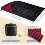 2 Person Double Sleeping Bag for Camping (220x150cm) - Image 2