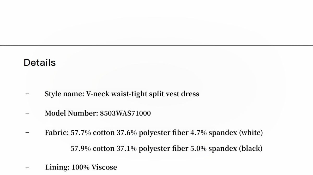 Micro-cocoon-shaped I-shaped pleated V-neck commuting slim-fitting split vest dress for women - Image 4