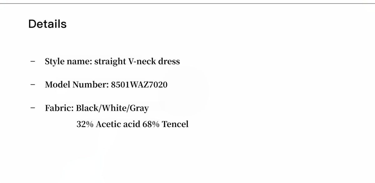 Elegant and intellectual triacetate Tencel blended skin-friendly transparent splicing design V-neck dress - Image 4