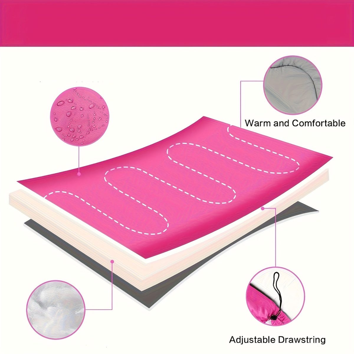 NNETM Sleeping Bag Lightweight All-Season for Adults - Image 4