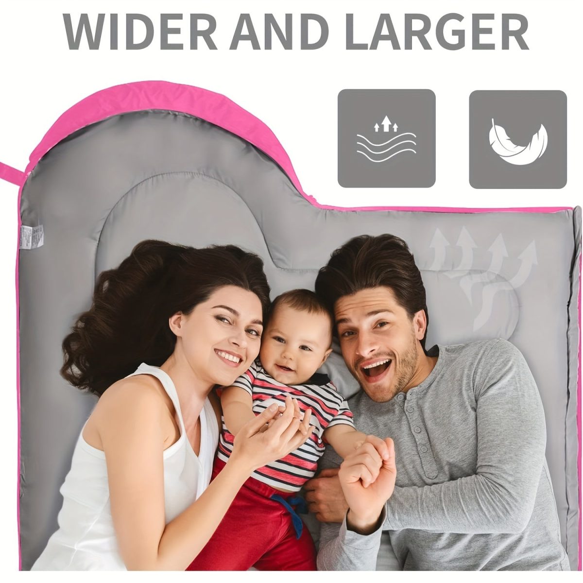 NNETM Sleeping Bag Lightweight All-Season for Adults - Image 5