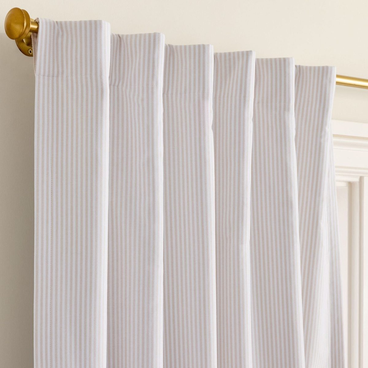 Oxford Stripe Linen Curtains | Standard & Made to Measure | Light Filtering or Blackout Liners - Image 11