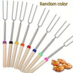 NNETM 8pcs Extendable Stainless Steel Marshmallow Roasting Sticks - Image 2