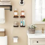 Classic Floating Wooden Storage Shelves Set (4pcs) - Black - Image 4