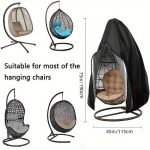 Heavy-Duty Hanging Egg Chair Cover with Zipper Closure - Image 2