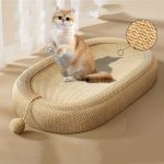Ivory Cat Scratching Board and Bed Combo - Image 2
