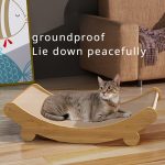 NNETM Space-Saving Wooden Cat Scratcher Tower for Cats - Image 3