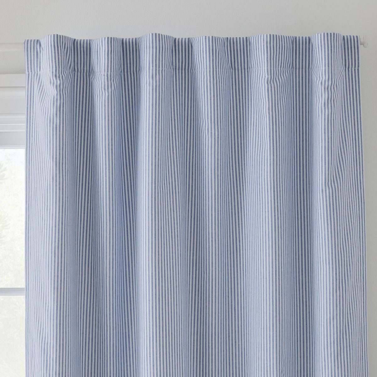 Oxford Stripe Linen Curtains | Standard & Made to Measure | Light Filtering or Blackout Liners - Image 2