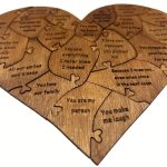 NNETM 20 Reasons Why I Love You Wooden Heart Puzzle - Image 4