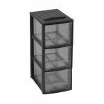 Multipurpose Chest of Drawers Mondex Mini Empire A5 3 drawers Black