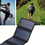 Portable Solar Foldable Charging Pack 35W USB 5V Output - Black - Image 4