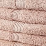 Towel set TODAY 100% cotton 70 x 130 cm Pink (5 Units) - Image 2