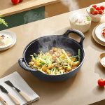 NNETM Pre-Seasoned Cast Iron Skillet with Dual Handles - Image 3