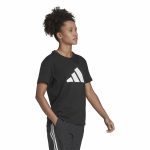 Men’s Short Sleeve T-Shirt Adidas Future Icons Black - Image 5