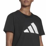 Men’s Short Sleeve T-Shirt Adidas Future Icons Black - Image 4