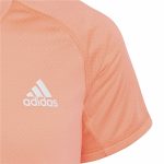 Child's Short Sleeve T-Shirt Adidas Aeroready Three Stripes Salmon - Image 5
