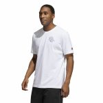 Men’s Short Sleeve T-Shirt Adidas Avatar James Harden Graphic White - Image 6