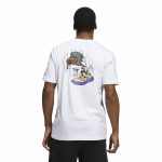 Men’s Short Sleeve T-Shirt Adidas Avatar James Harden Graphic White - Image 5