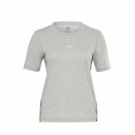 Women’s Short Sleeve T-Shirt Reebok Tape Pack Grey