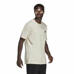 Men’s Short Sleeve T-Shirt Adidas Essentials Feelcomfy White - Image 5