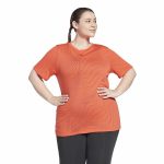 Women’s Short Sleeve T-Shirt Reebok Burnout Orange - Image 7