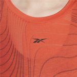 Women’s Short Sleeve T-Shirt Reebok Burnout Orange - Image 3