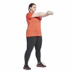 Women’s Short Sleeve T-Shirt Reebok Burnout Orange - Image 4