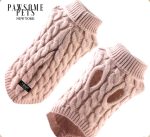 (EXTRA WARM) DOG AND CAT CABLE KNIT SWEATER - BEIGE