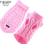 (EXTRA WARM) DOG AND CAT CABLE KNIT SWEATER - PINK
