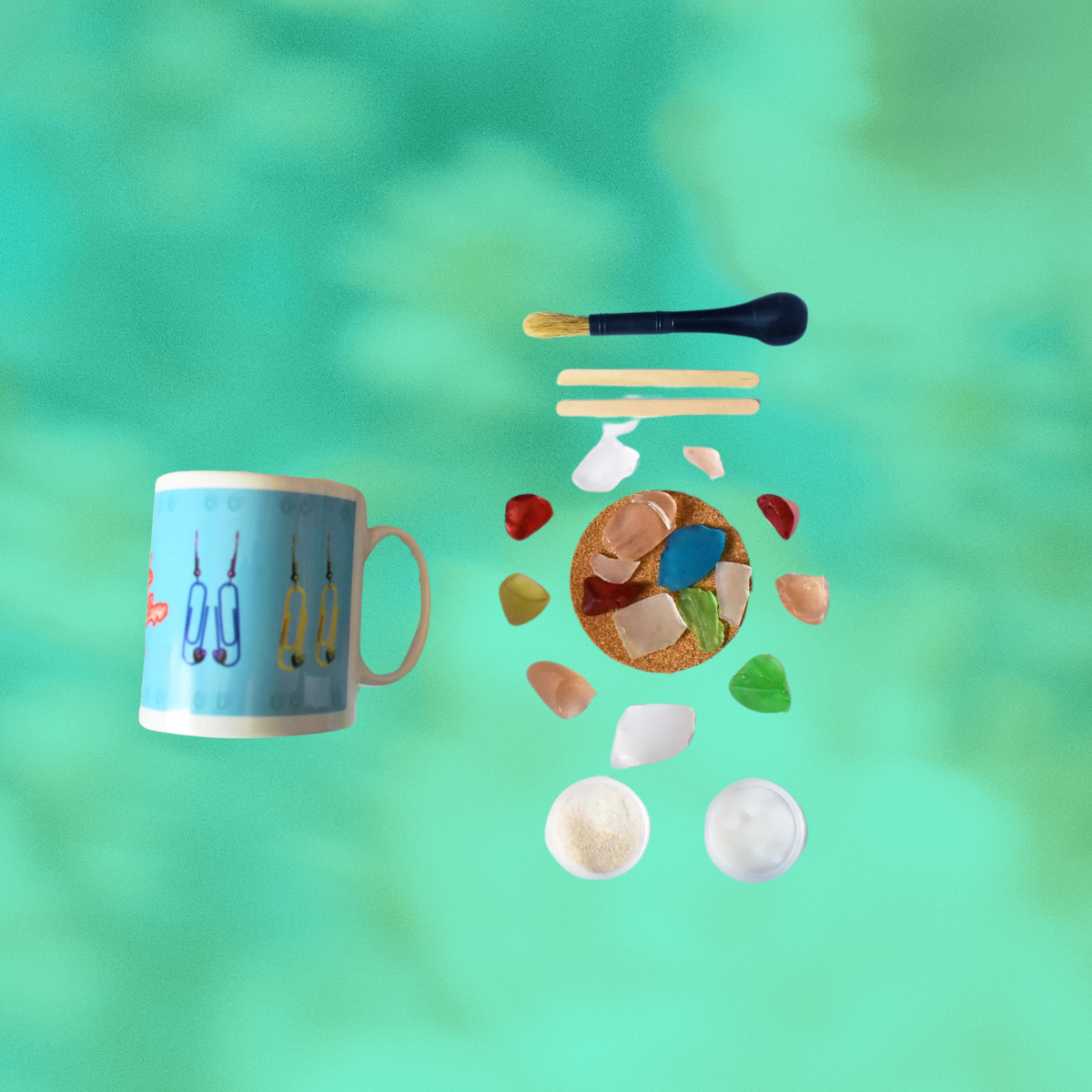 DIY Sea Glass Mosaic Craft Kit for Adults, Create Beach-Inspired Home Decor with Glass Tiles, Easy Step-by-Step Instructions | by Victory In Wellness - Image 4