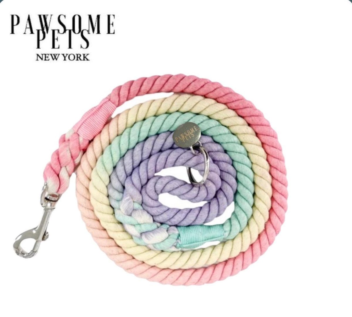 ROPE LEASH - LIGHT RAINBOW - Image 1
