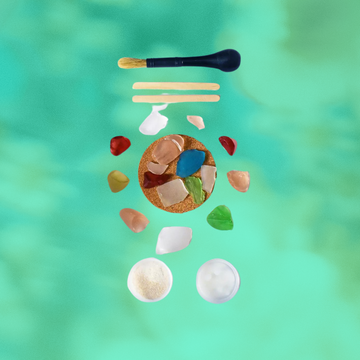 DIY Sea Glass Mosaic Craft Kit for Adults, Create Beach-Inspired Home Decor with Glass Tiles, Easy Step-by-Step Instructions | by Victory In Wellness - Image 5