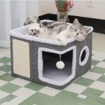 Double-Layer Cat Bed Cave Sofa - Image 2