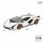 Car Bburago GT-Lamborghini Sian FKP 37 1:18 - Image 4