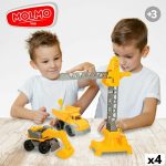 Construction Vehicles Colorbaby 31 x 41 x 9,5 cm (4 Units) 3 Pieces - Image 8
