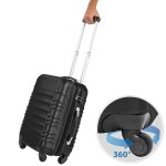 Set de 4 trolere cabina, 4 culori-negru - Image 4