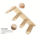 Paws & Play: Elevated Wooden Cat Climbing Shelf - Image 5