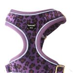 ADJUSTABLE HARNESS - PURPLE LEOPARD