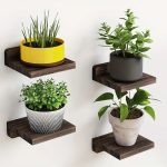 Classic Floating Wooden Storage Shelves Set (4pcs) - Black - Image 2